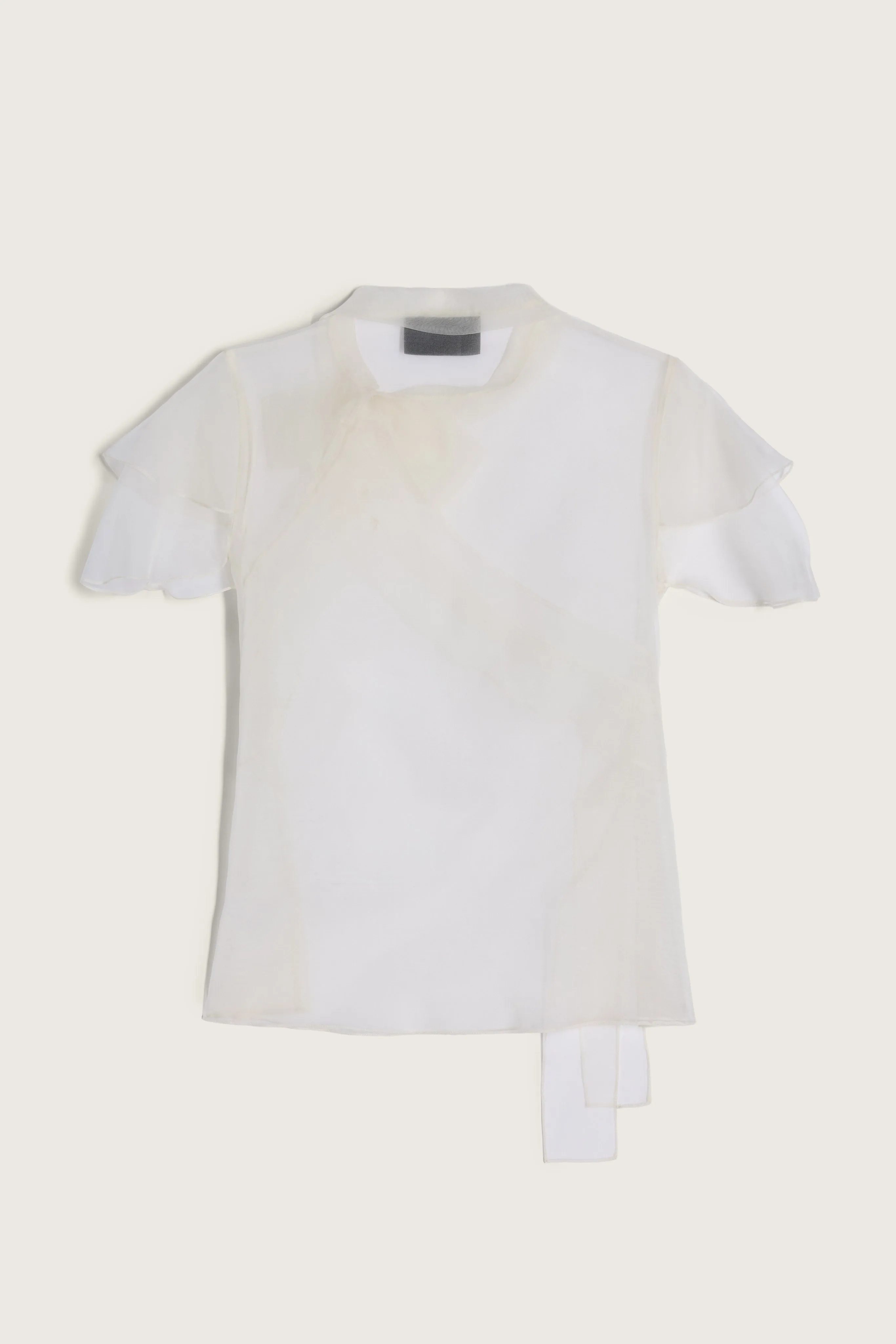 Sheer Petal Bow Sash Top sold by Simone Rocha product image thumbnail 2