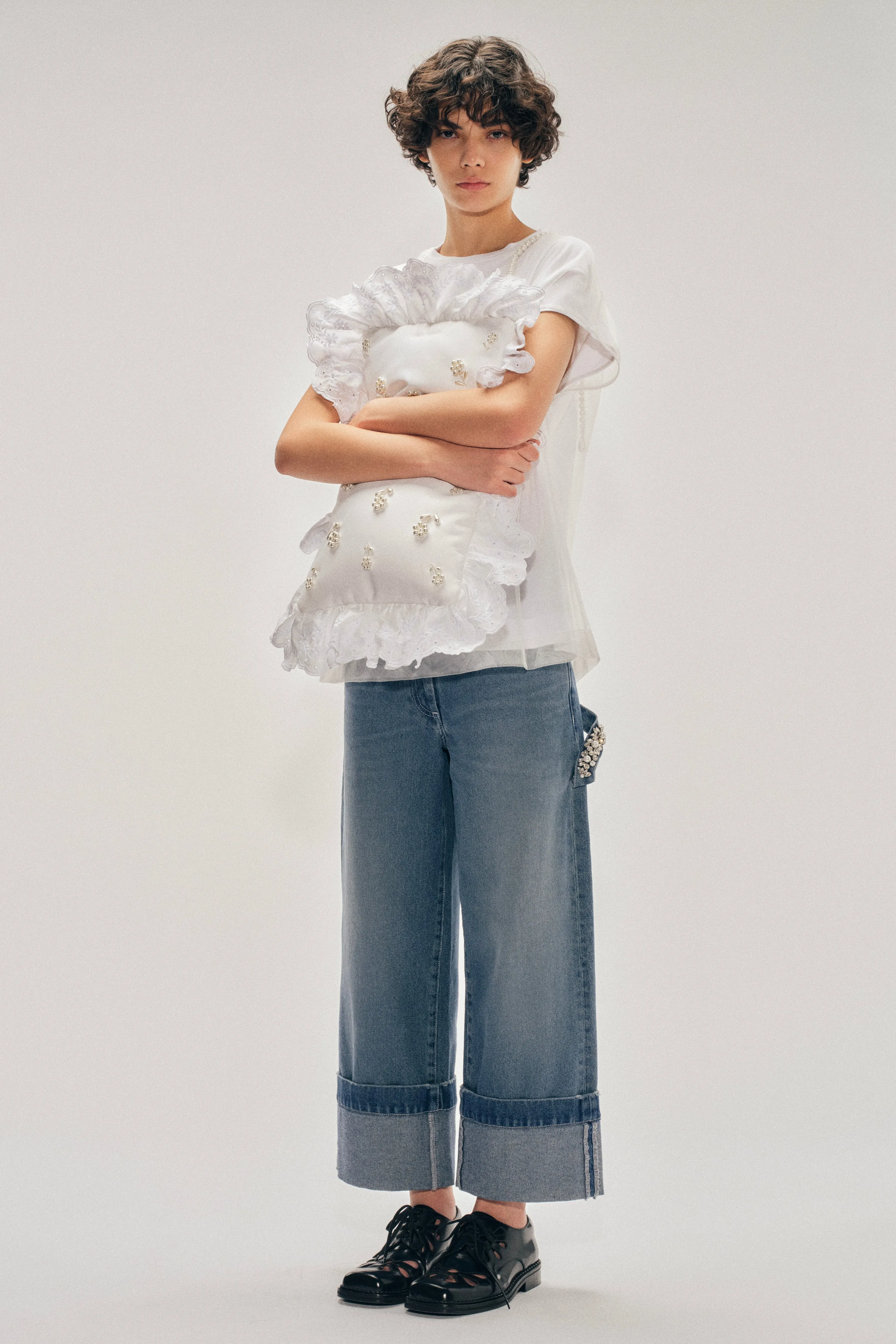 Embellished Straight Leg Jeans sold by Simone Rocha product image thumbnail 2