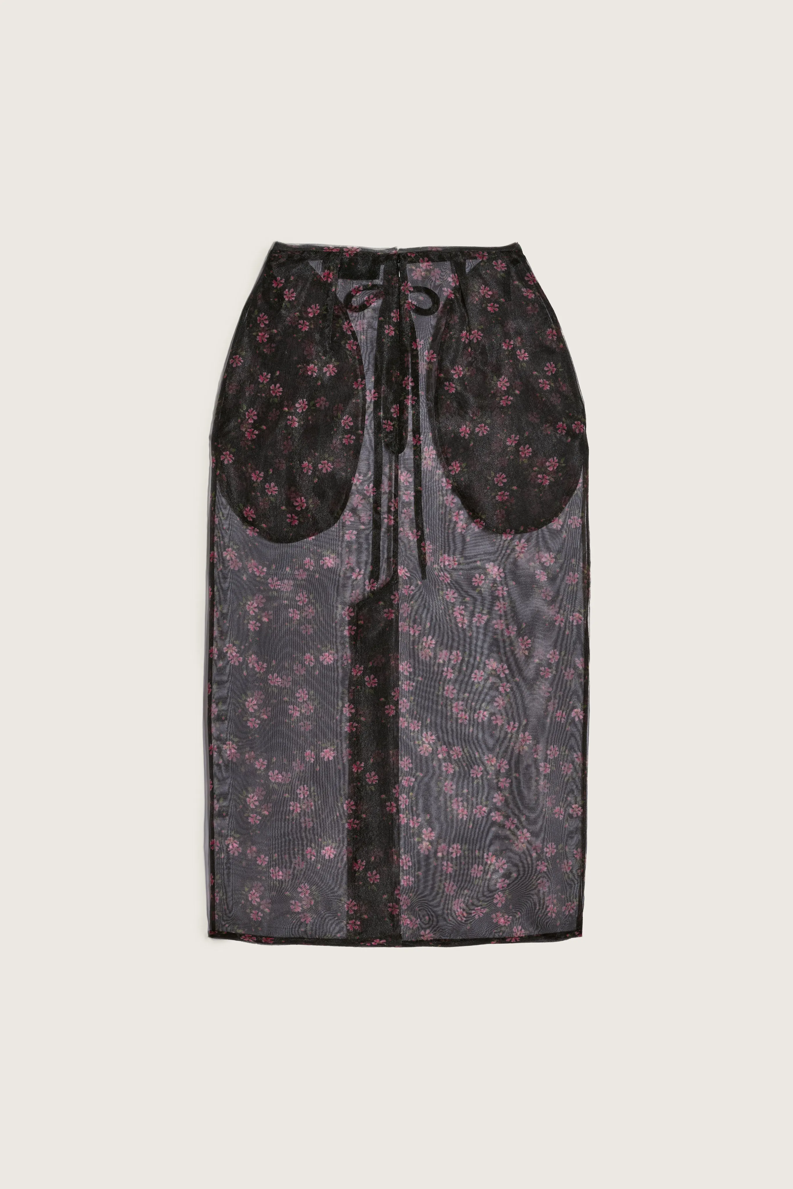 Sheer Frayed Column Pencil Skirt sold by Simone Rocha product image thumbnail 2