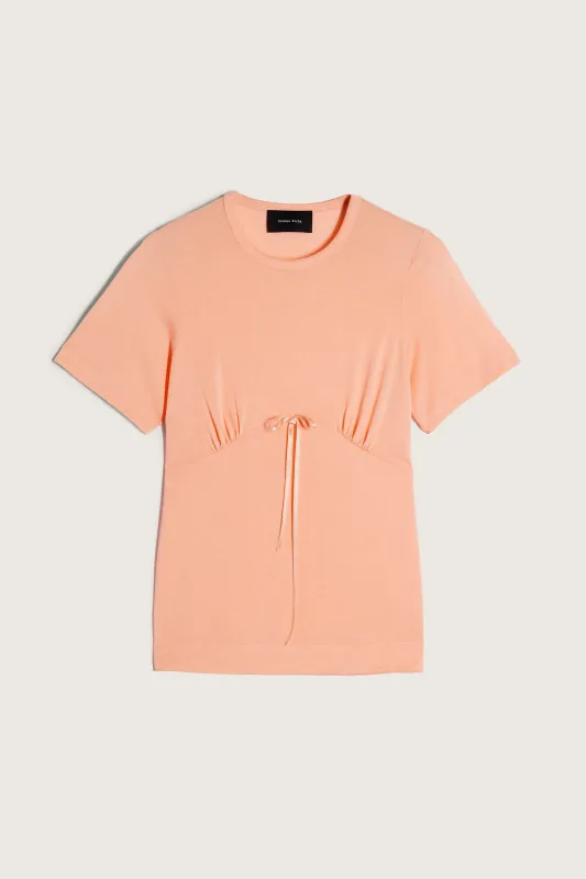 Gathered Bust Bow T-Shirt sold by Simone Rocha