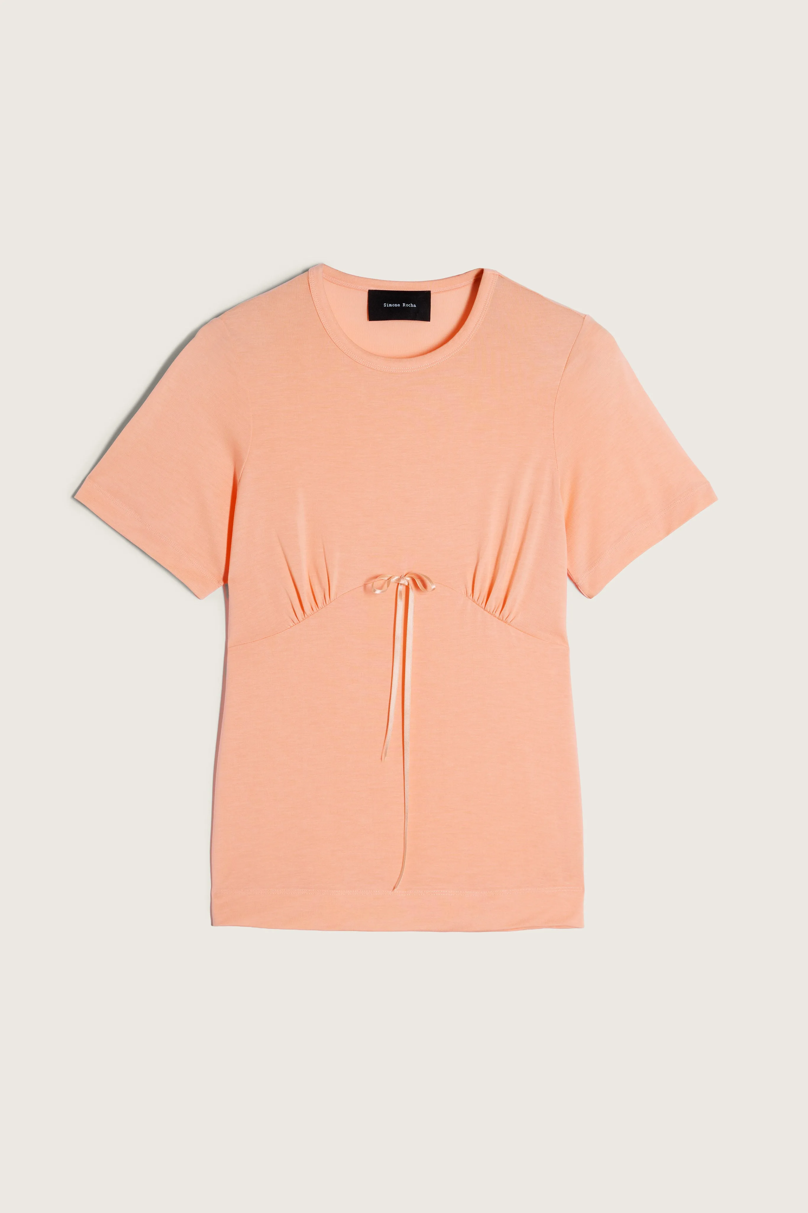 Gathered Bust Bow T-Shirt sold by Simone Rocha