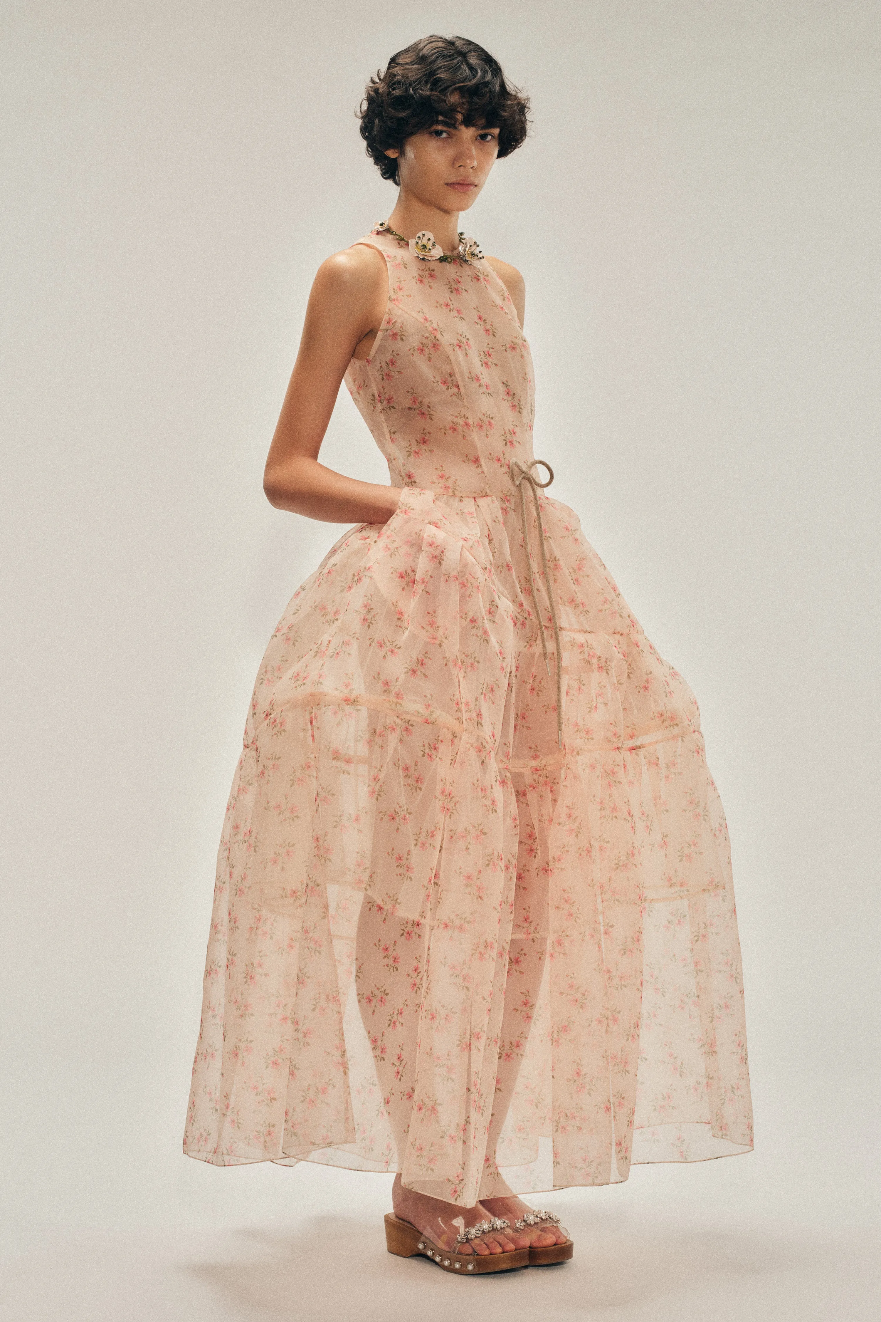 Tapered Back Hoop Flounce Dress sold by Simone Rocha product image thumbnail 3