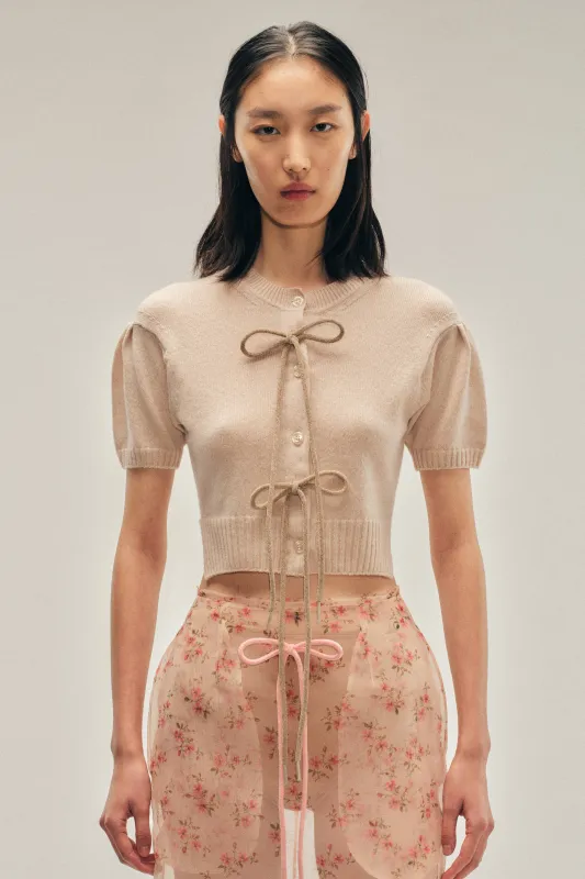 Cropped Cashmere Cardigan made by Simone Rocha