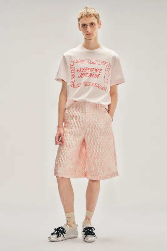 Quilted Belt Loop Tab Board Shorts made by Simone Rocha
