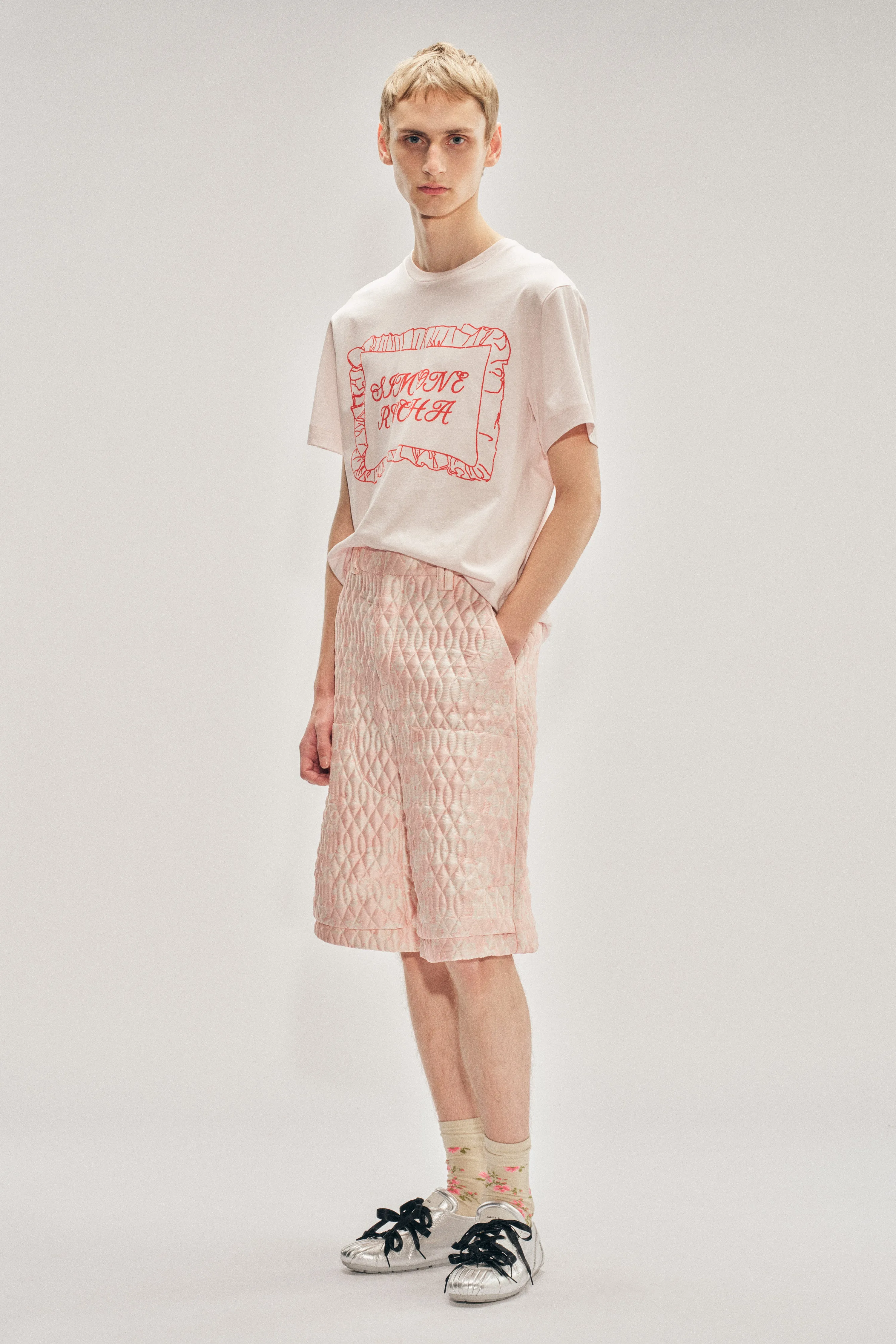 Quilted Belt Loop Tab Board Shorts sold by Simone Rocha product image thumbnail 2