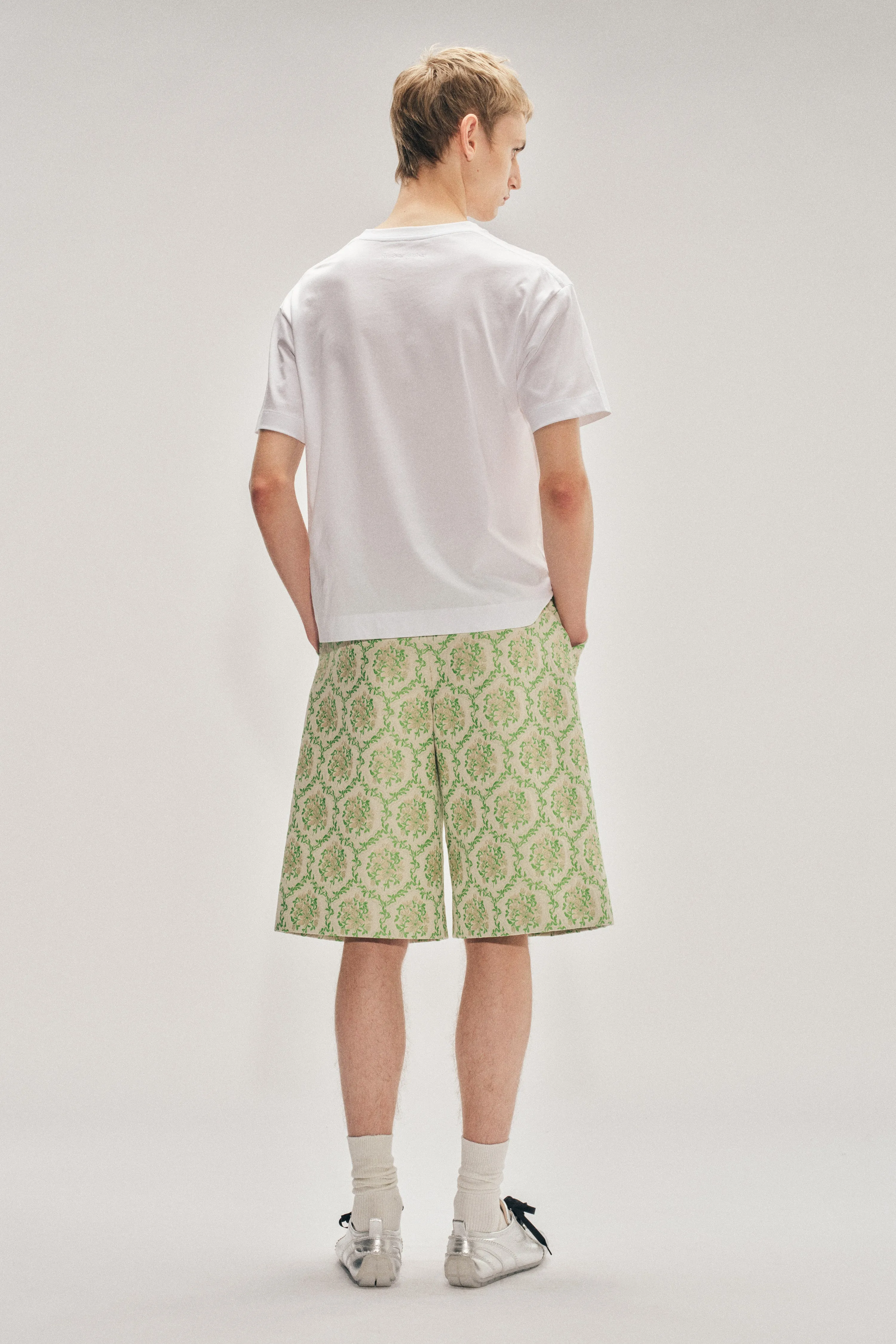 Tailored Wide Leg Belt Loop Tab Shorts sold by Simone Rocha product image thumbnail 2