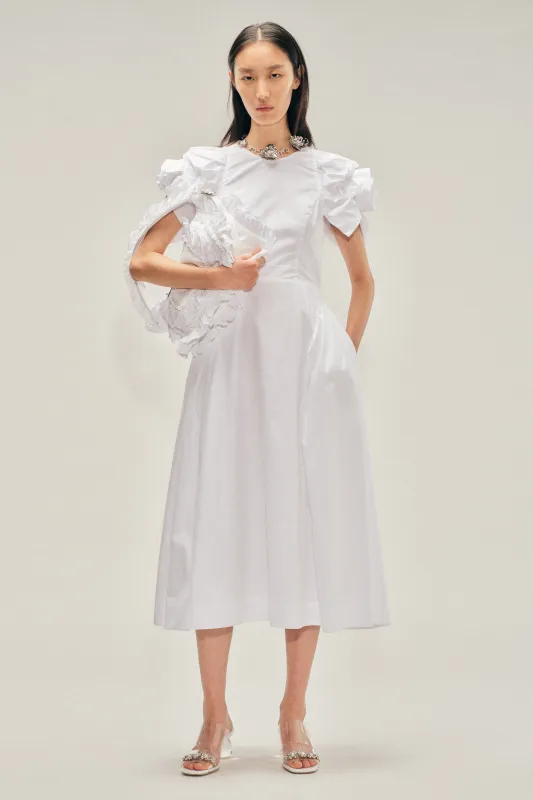 Rose Puff Sleeve Hip Dress made by Simone Rocha