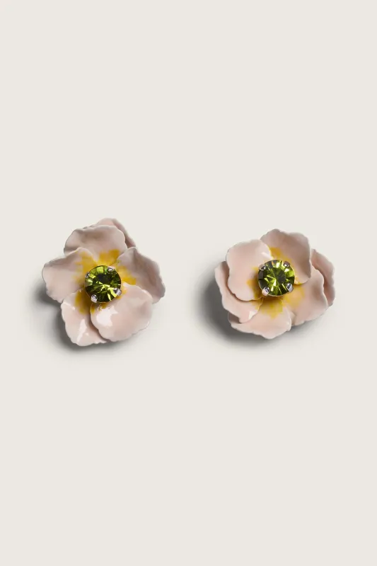 Blooming Poppy Earrings made by Simone Rocha