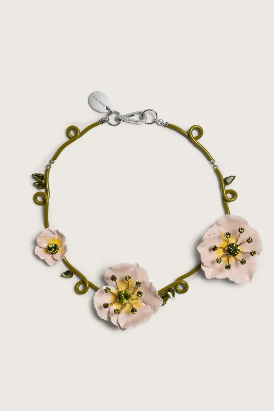 Turbo Blooming Poppy Necklace made by Simone Rocha