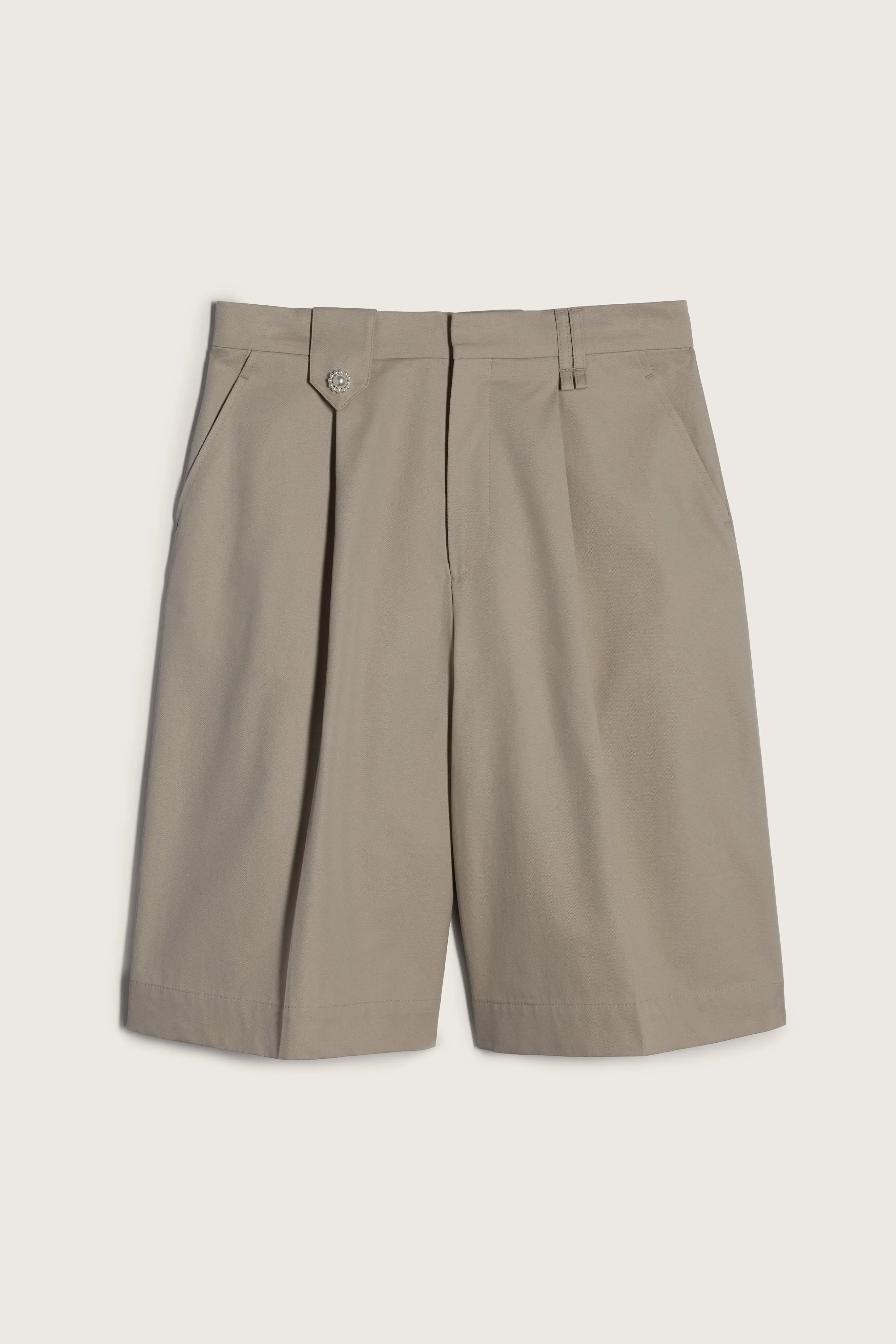 Tailored Wide Leg Belt Loop Tab Shorts sold by Simone Rocha