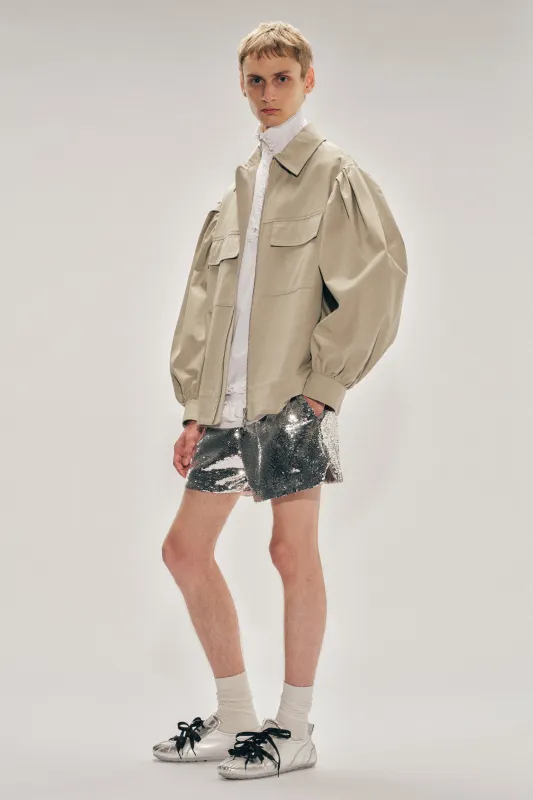 Puff Sleeve Utility Pen Pocket Jacket made by Simone Rocha