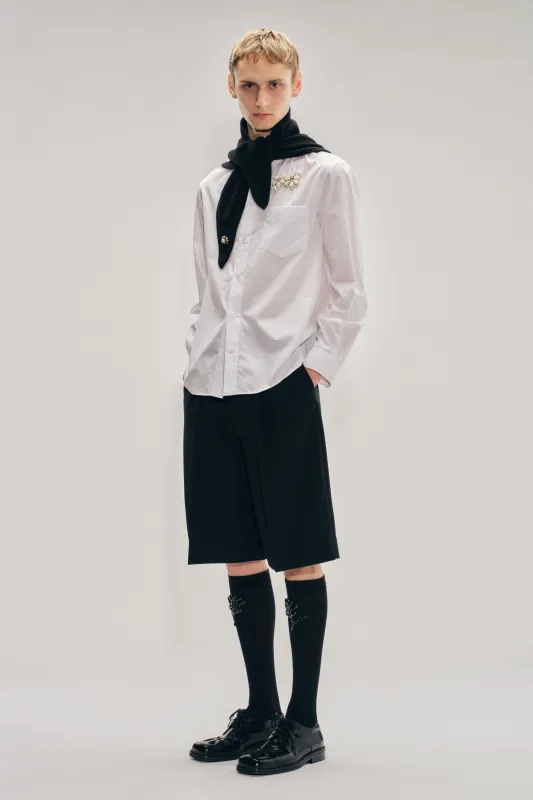 Embellished Classic Shirt made by Simone Rocha