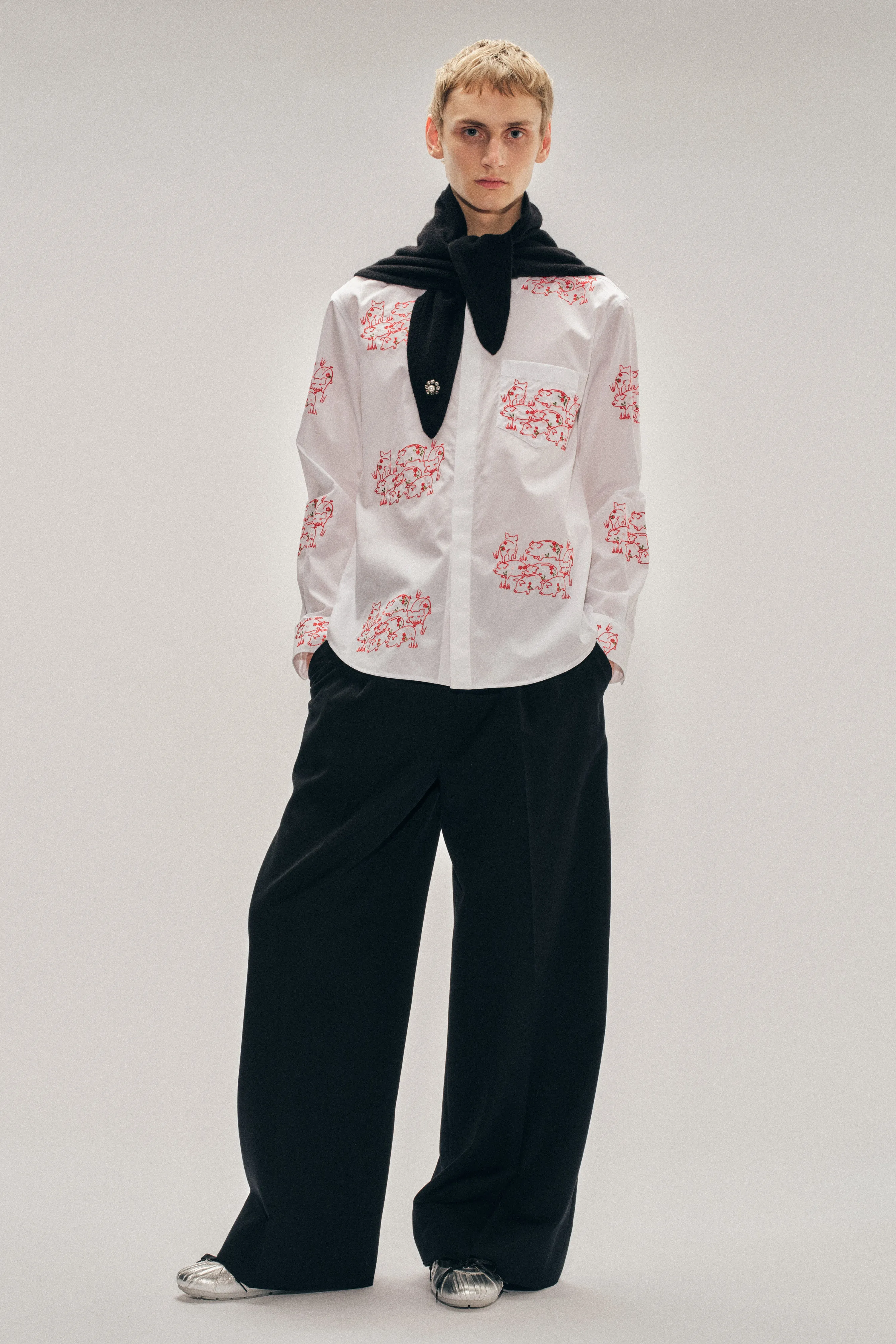 Classic Concealed Button Shirt sold by Simone Rocha