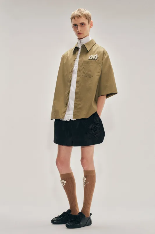 Embellished Boxy Pen Pocket Shirt made by Simone Rocha