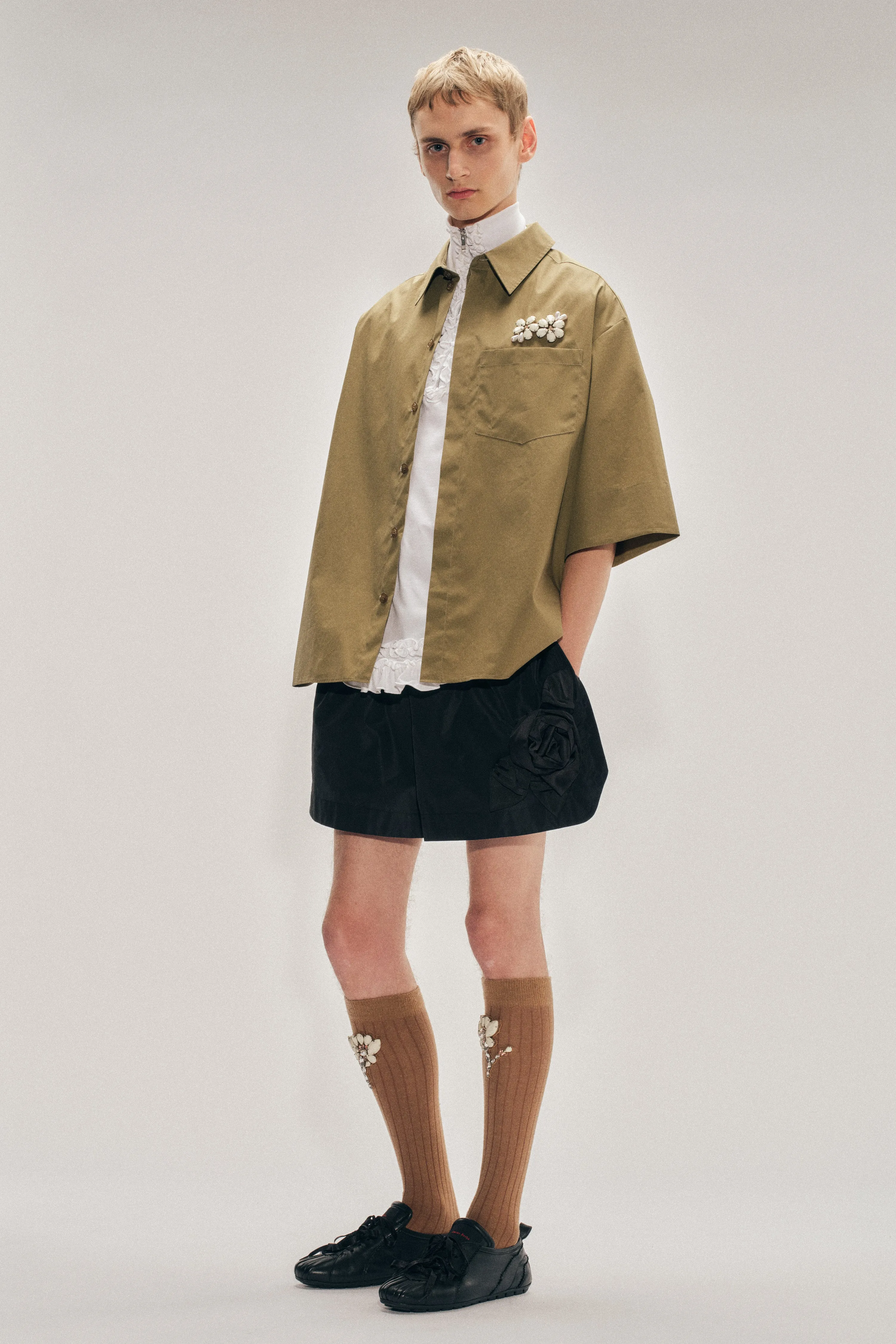 Embellished Boxy Pen Pocket Shirt sold by Simone Rocha