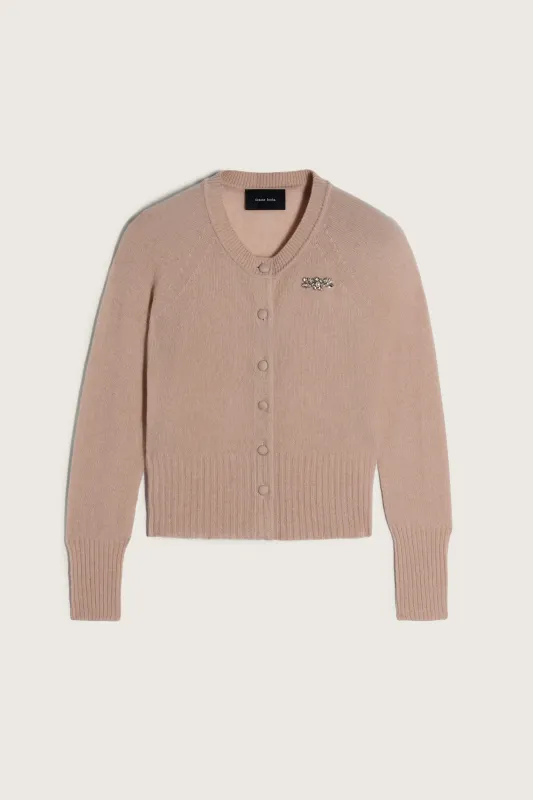 Embellished Relaxed Cashmere Cardigan made by Simone Rocha