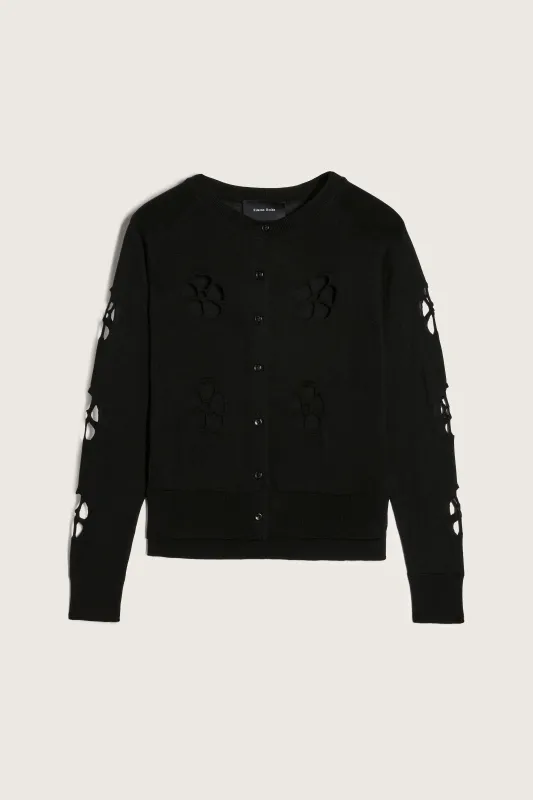 Mercerised Daisy Cutout Cardigan made by Simone Rocha