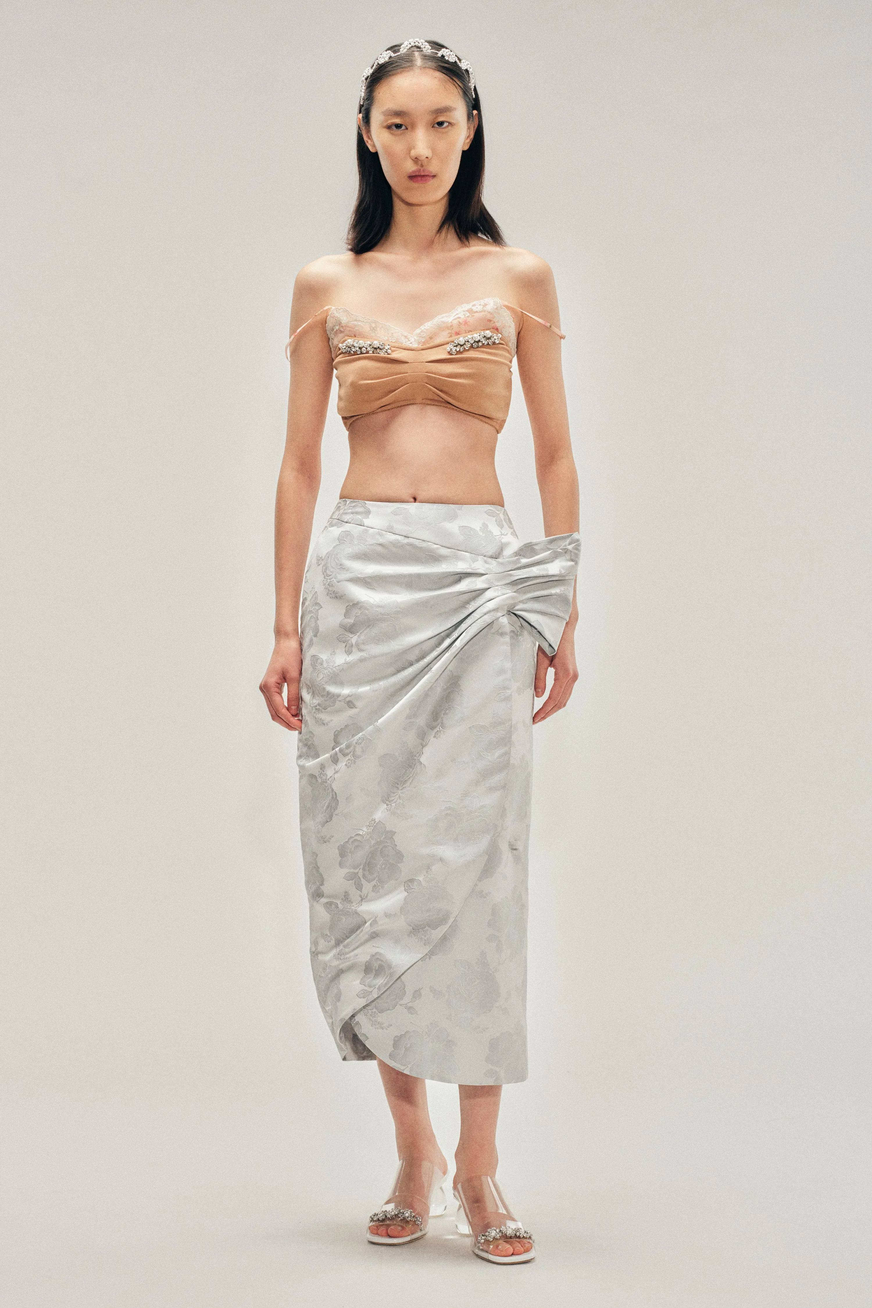 Gathered Flower Sash Skirt sold by Simone Rocha product image thumbnail 2