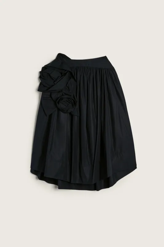 Pressed Rosette Basque Skirt made by Simone Rocha