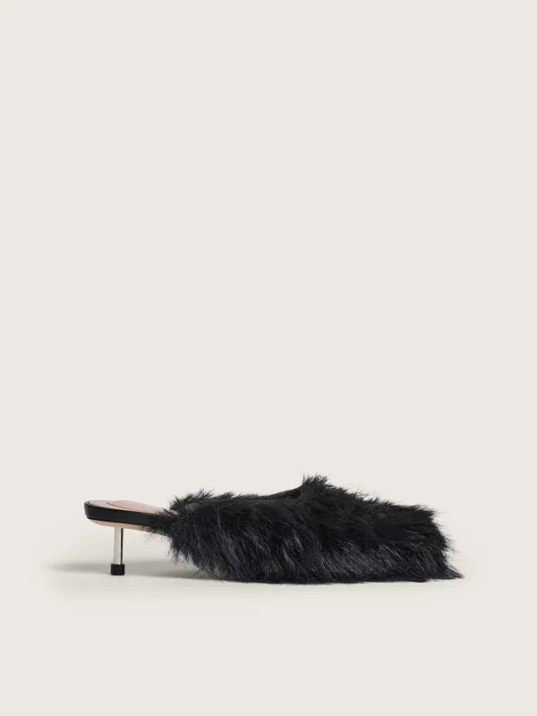 Faux Fur Mule Heel made by Simone Rocha