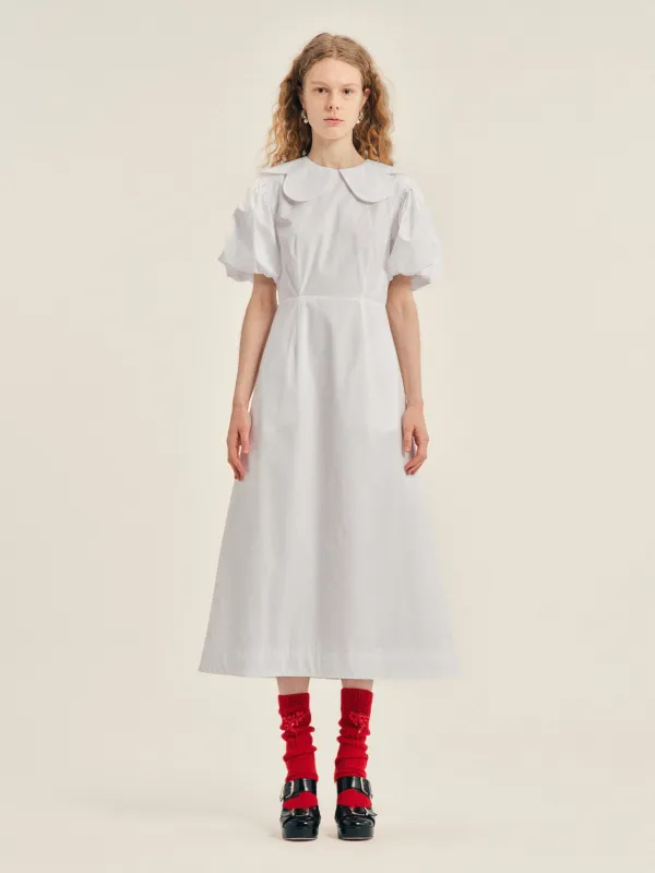 Puff Sleeve Petal Collar Dress made by Simone Rocha