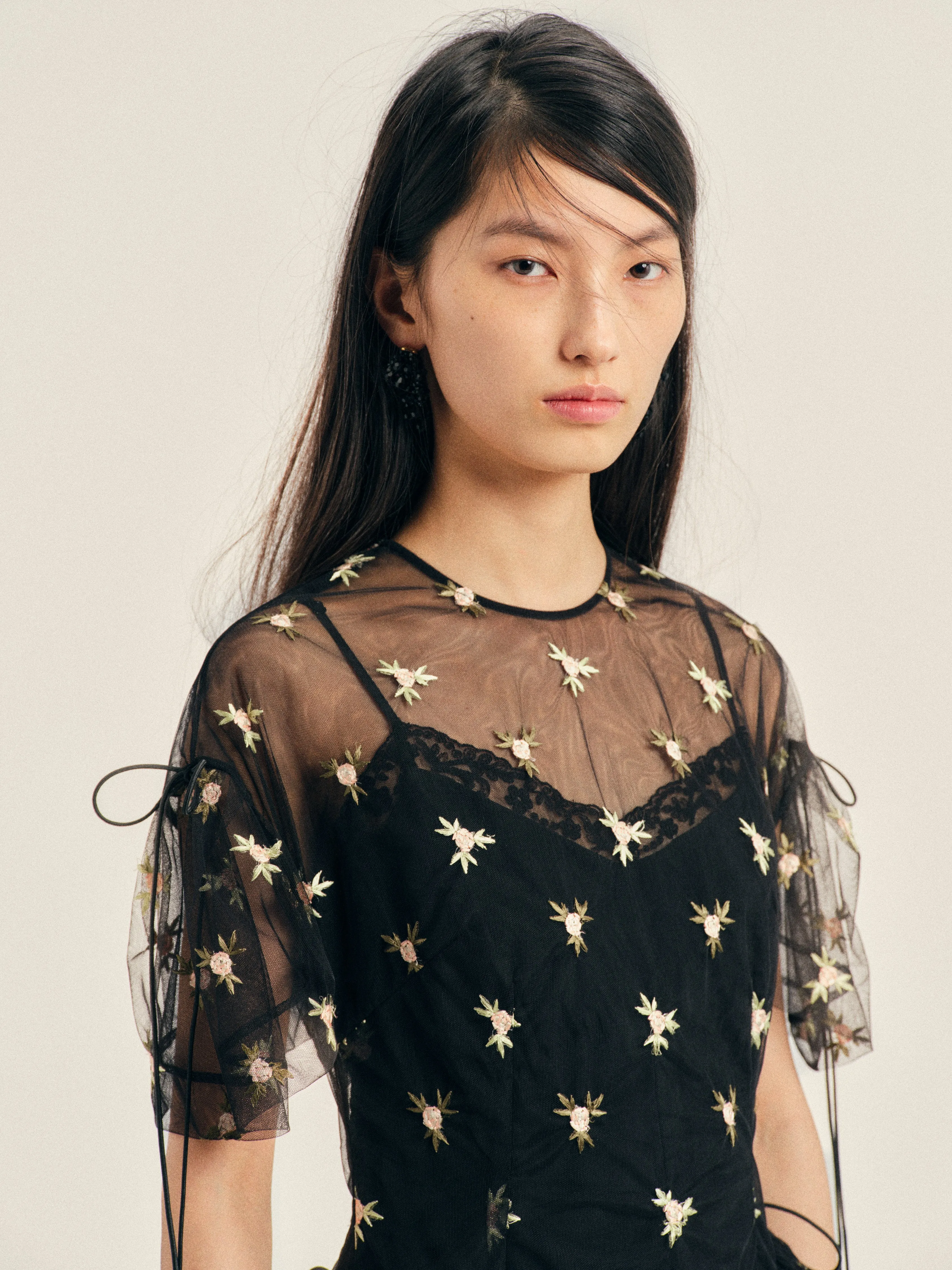 Puff Sleeve Cord Hip Dress sold by Simone Rocha product image thumbnail 4