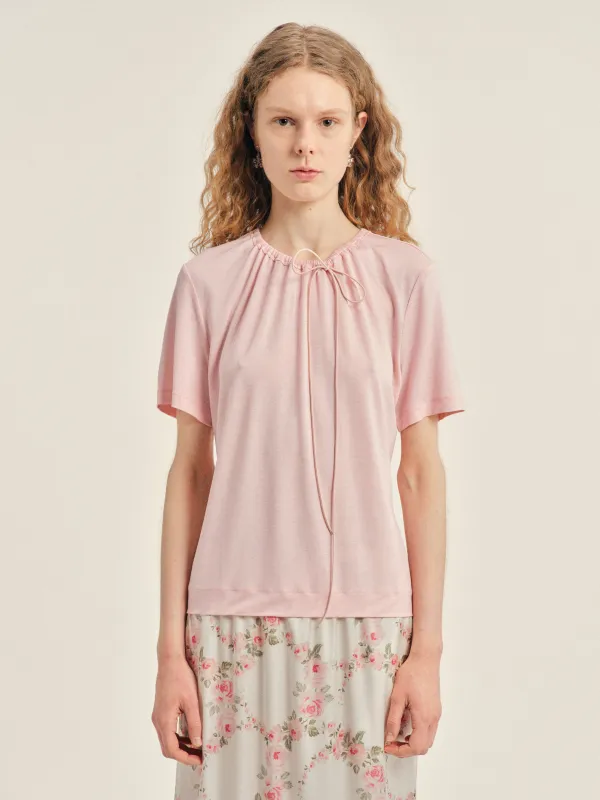 Cord Neck Easy T-Shirt made by Simone Rocha