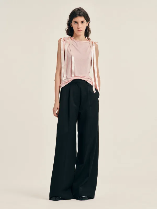 Bow Ribbon Tail Tank made by Simone Rocha