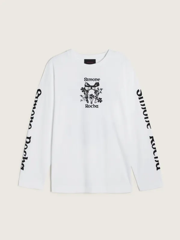 Coming Up Roses Print Long Sleeve T-Shirt made by Simone Rocha