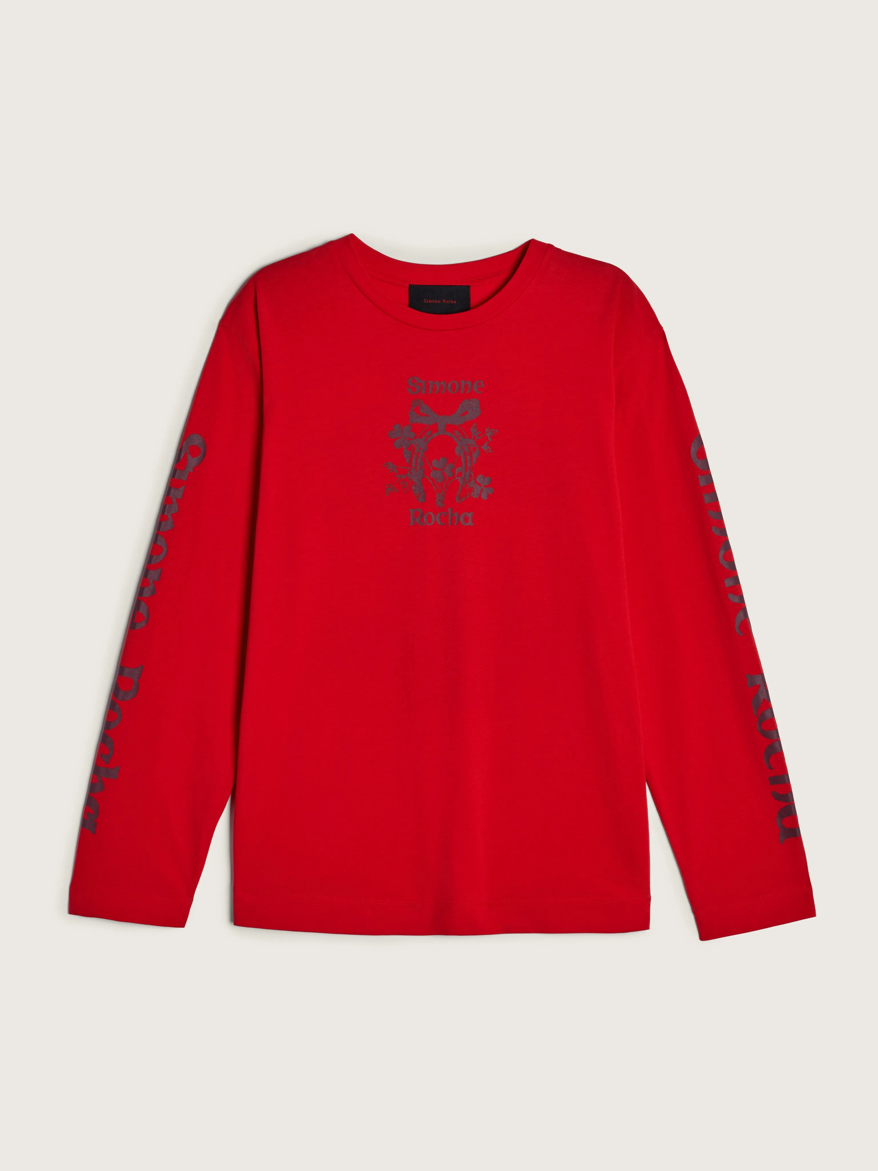 Coming Up Roses Print Long Sleeve T-Shirt sold by Simone Rocha