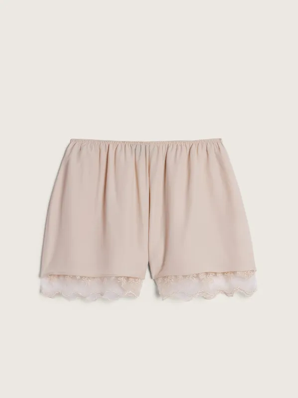 Lace Trim Negligee Shorts made by Simone Rocha