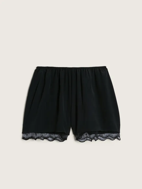 Lace Trim Negligee Shorts made by Simone Rocha