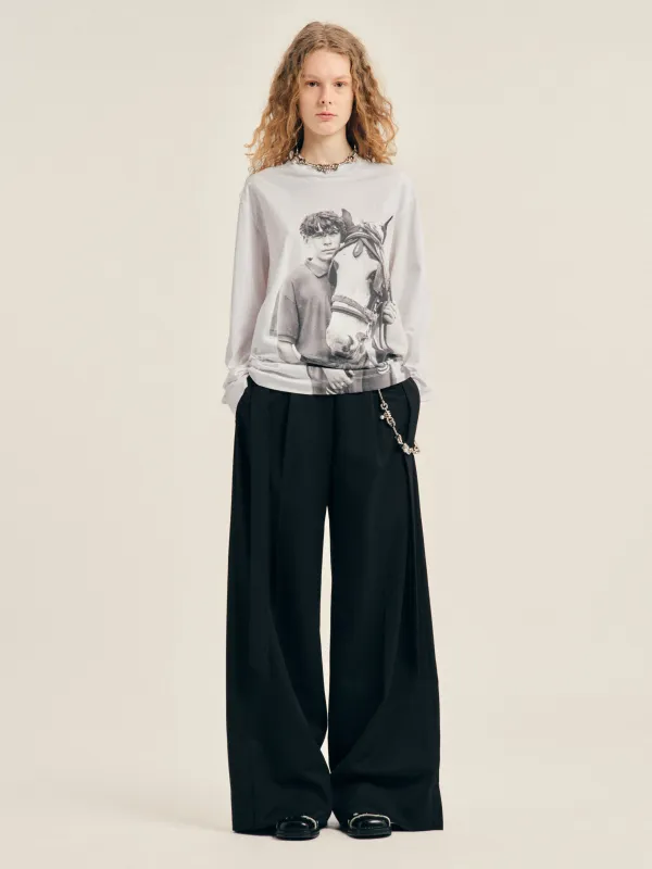 Wide Leg Sash Trousers made by Simone Rocha