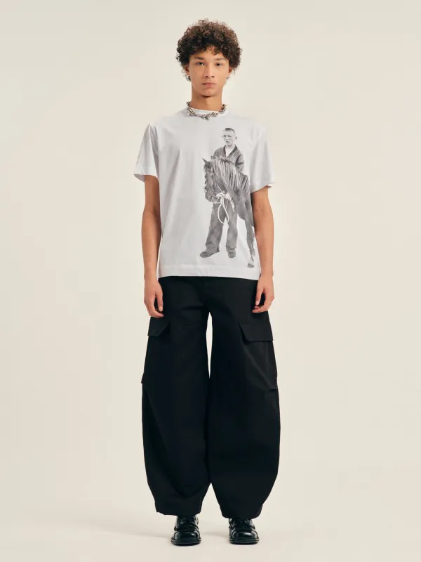 Cargo Balloon Knee Pleat Trousers made by Simone Rocha