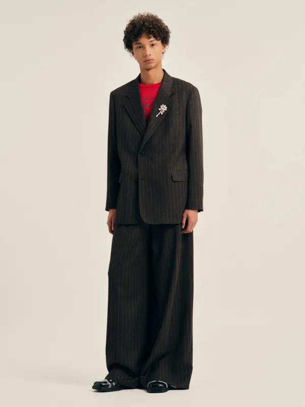 Embellished Notch Lapel Jacket made by Simone Rocha