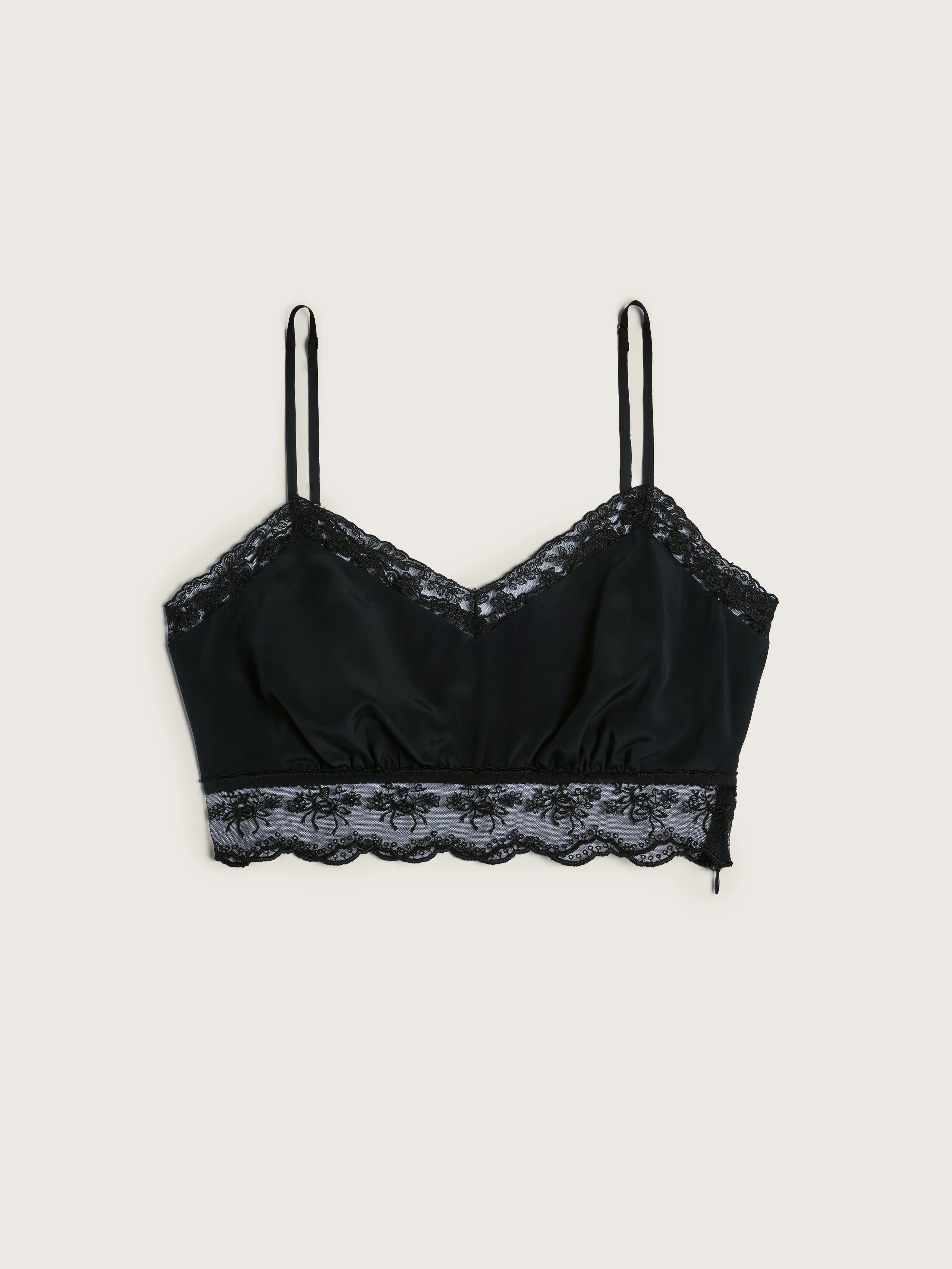 Lace Trim Negligee Bralette sold by Simone Rocha