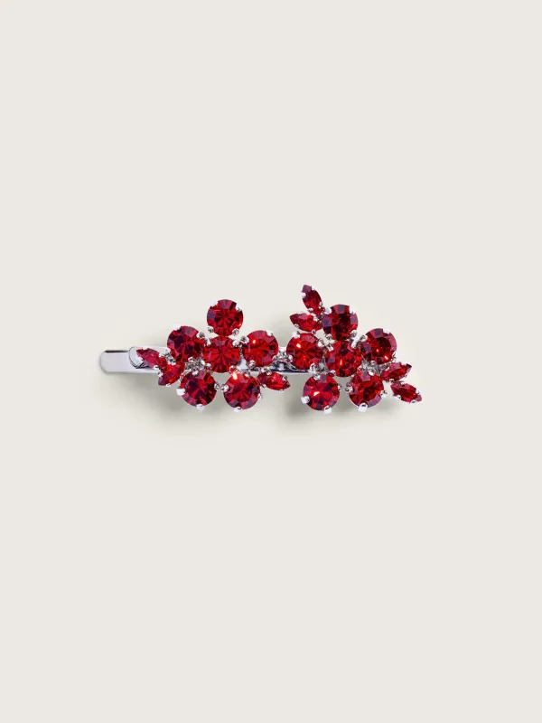 Mini Hellebore Flower Hair Clip made by Simone Rocha