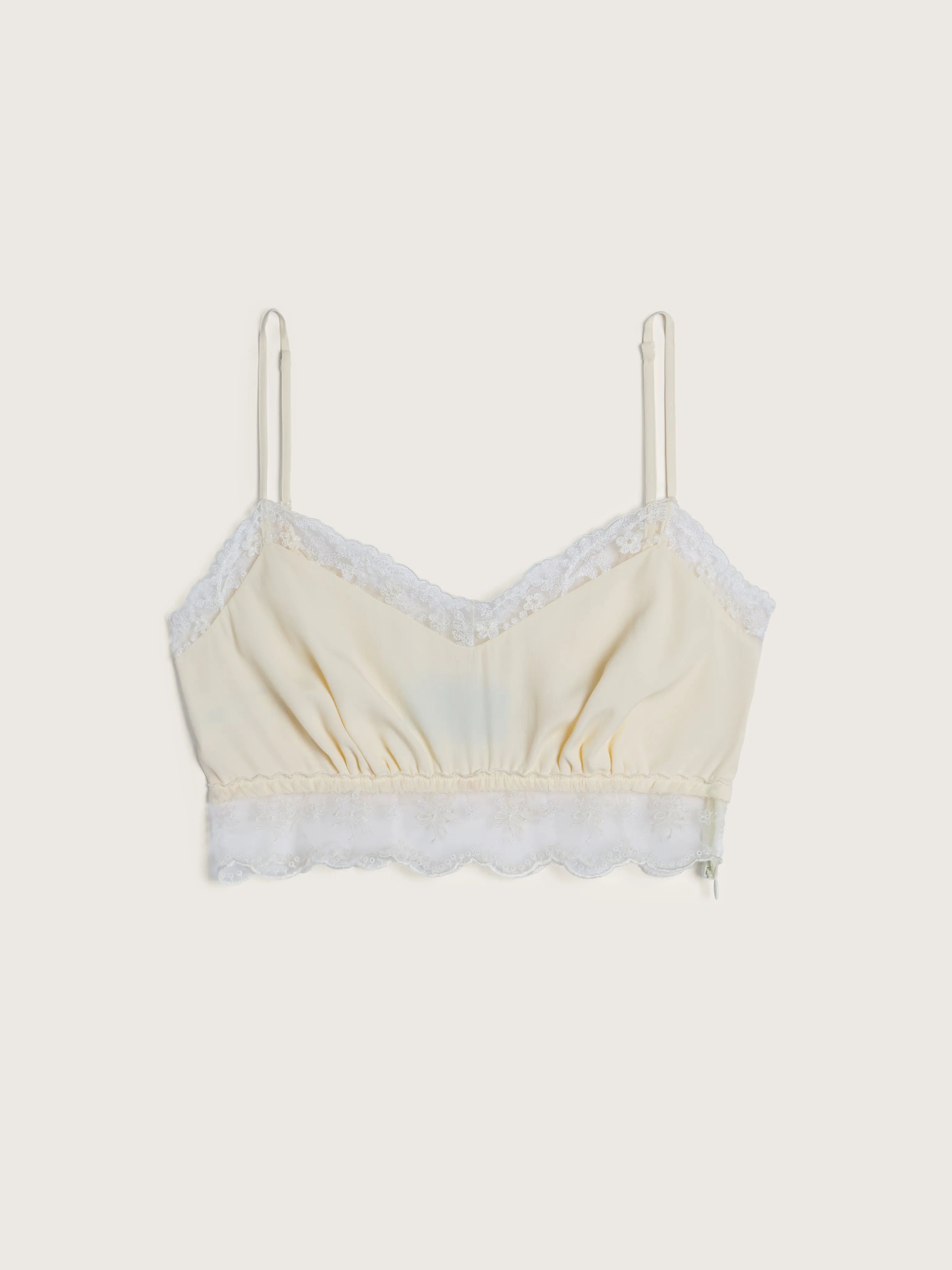 Lace Trim Negligee Bralette sold by Simone Rocha