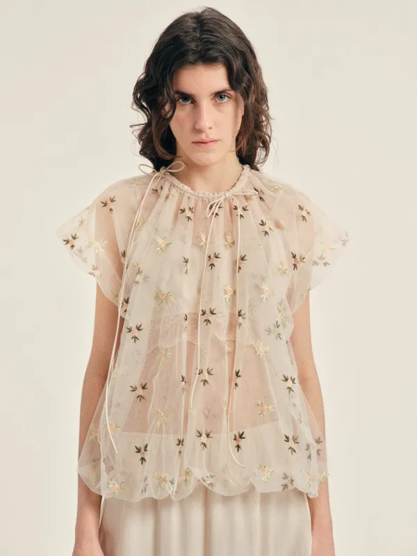 Gathered Cord Top made by Simone Rocha