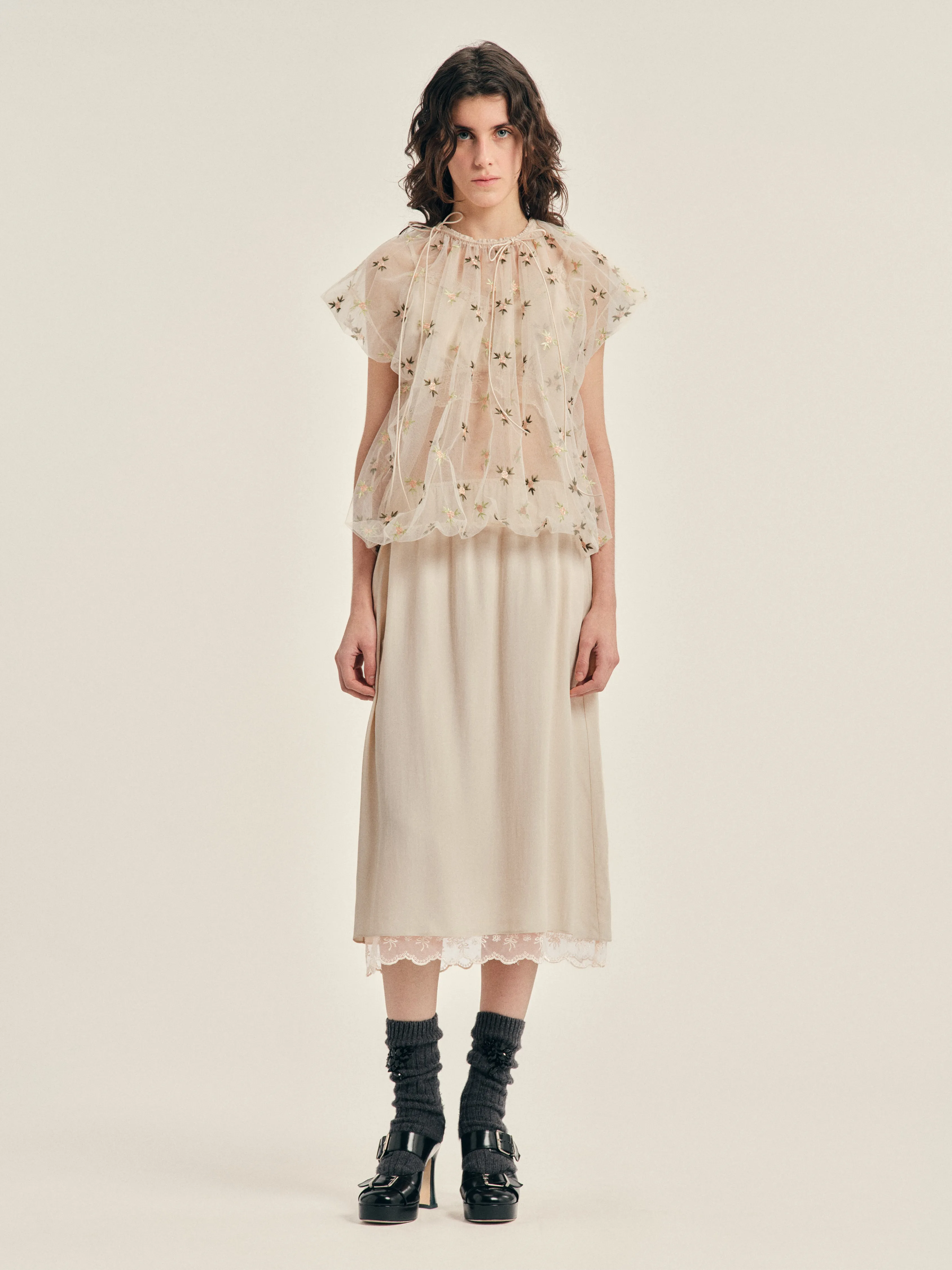 Gathered Cord Top sold by Simone Rocha product image thumbnail 2