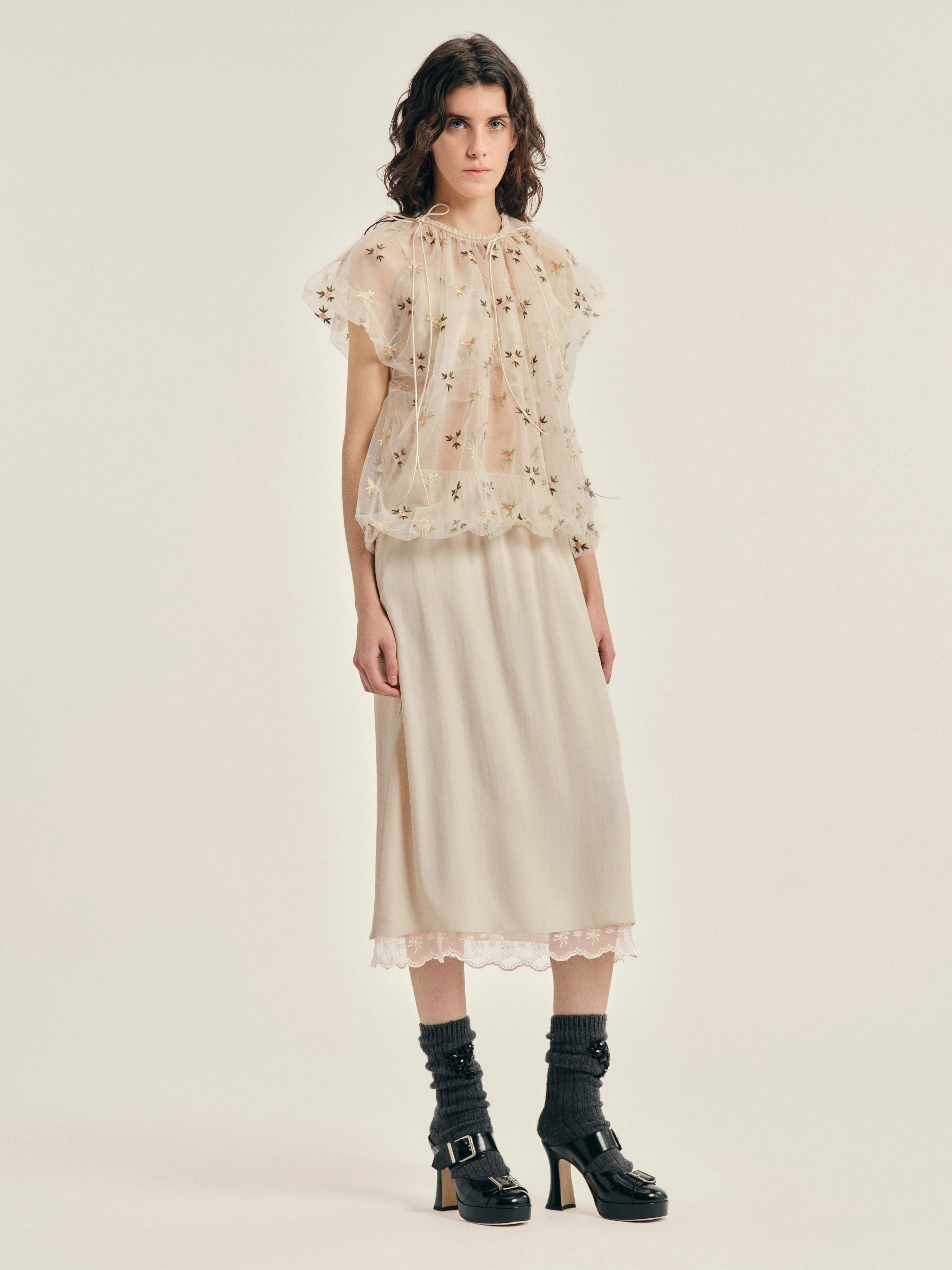 Gathered Cord Top sold by Simone Rocha product image thumbnail 3
