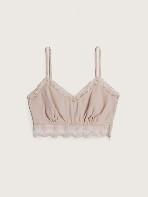 Lace Trim Negligee Bralette made by Simone Rocha
