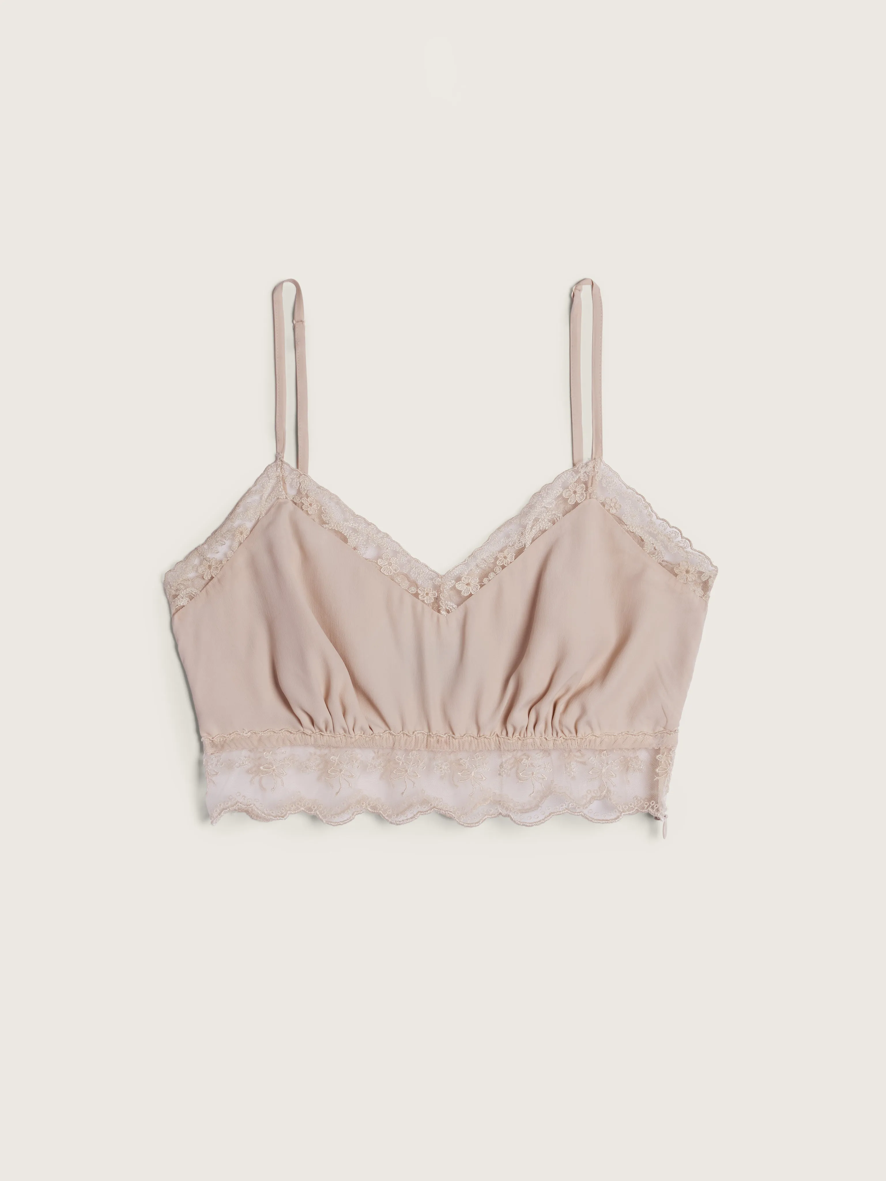Lace Trim Negligee Bralette sold by Simone Rocha