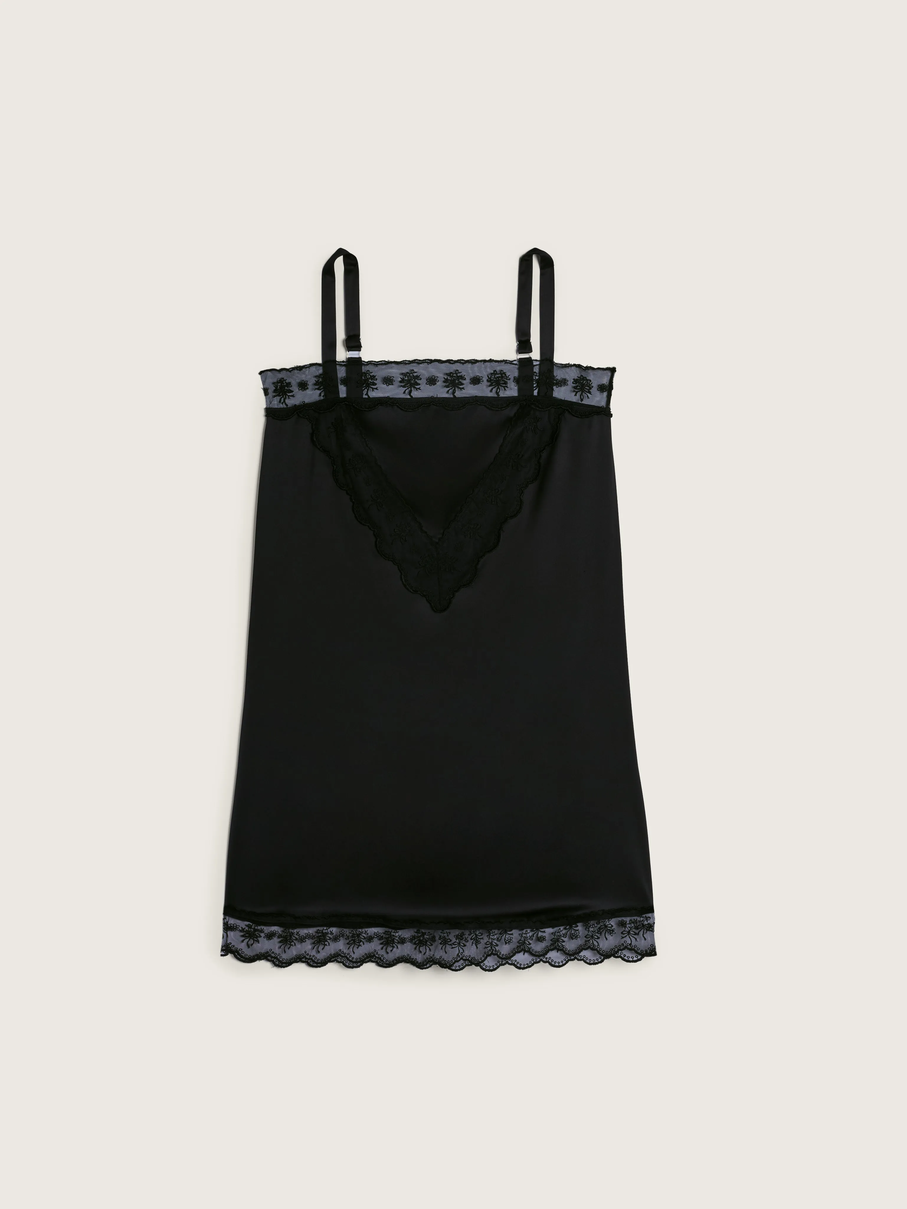 Mini Square Neck Lace Trim Dress sold by Simone Rocha