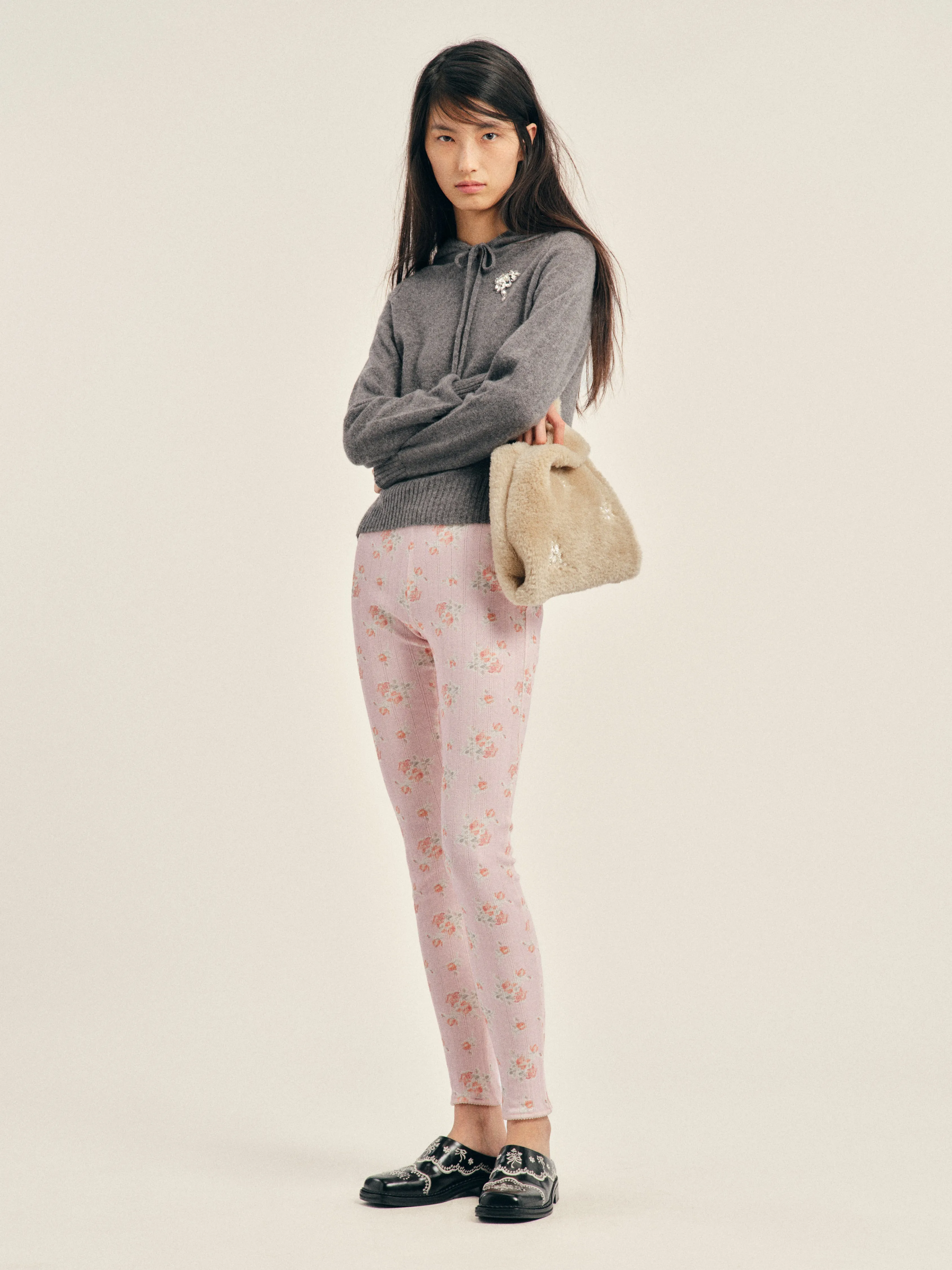 Embellished Relaxed Cashmere Hoodie sold by Simone Rocha product image thumbnail 3