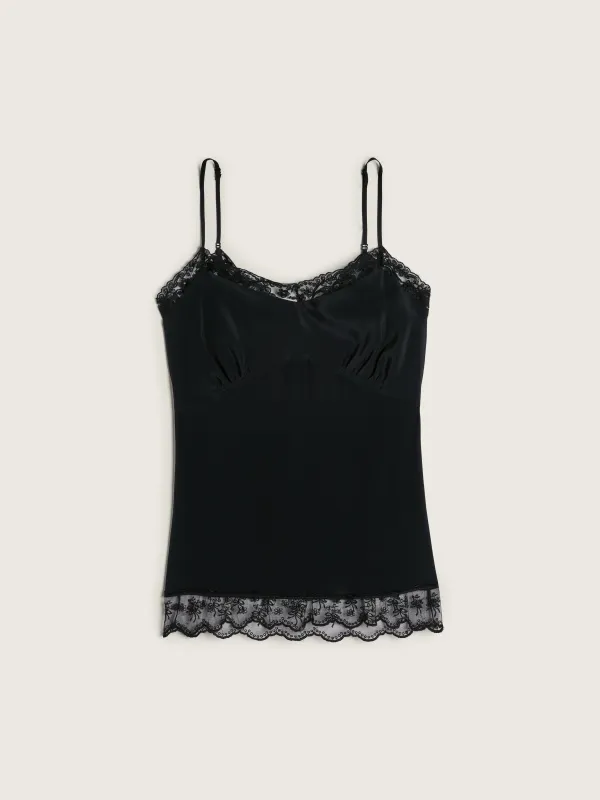 Lace Trim Negligee Cami made by Simone Rocha