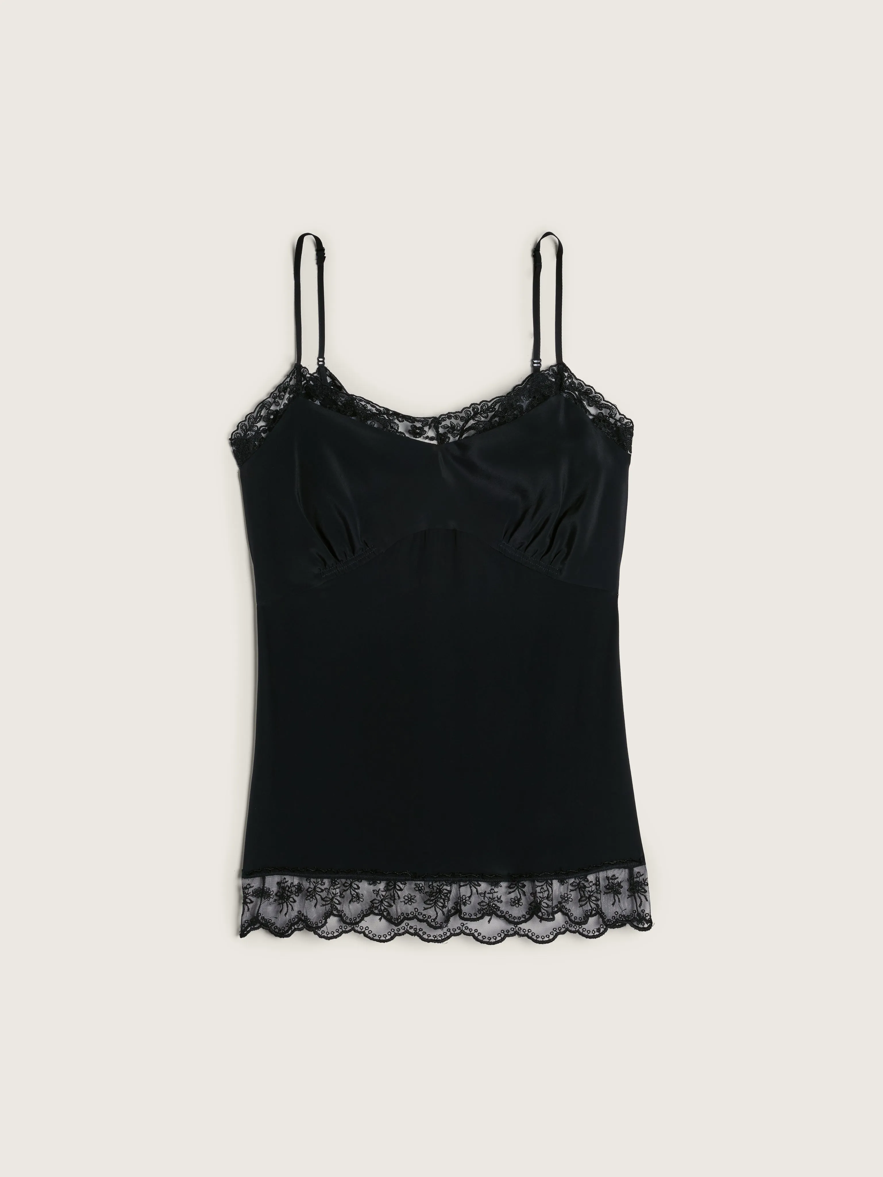 Lace Trim Negligee Cami sold by Simone Rocha