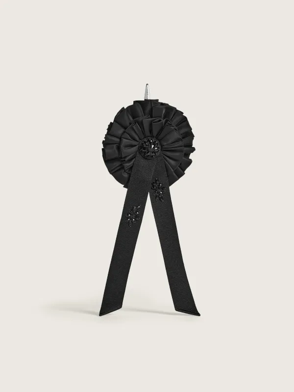 Embellished Ribbon Rosette Coin Purse made by Simone Rocha