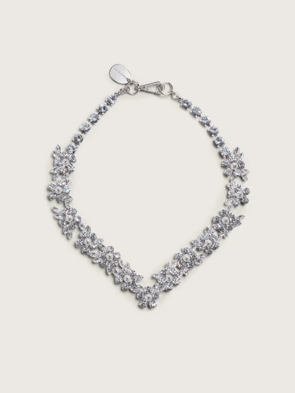 V-Line Floral Necklace made by Simone Rocha
