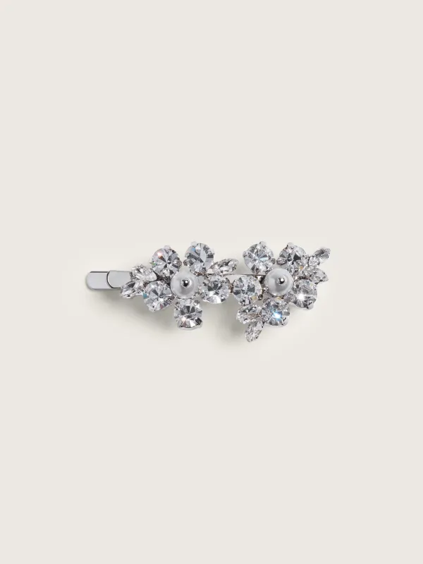 Mini Hellebore Flower Hair Clip made by Simone Rocha